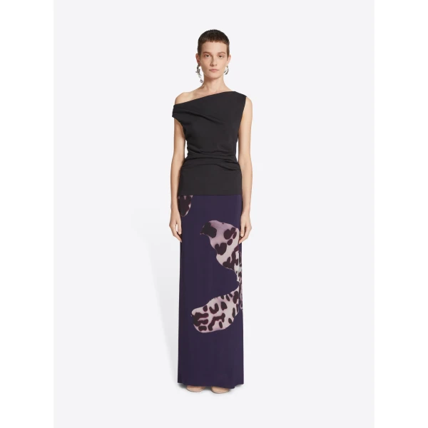 with placed Leopard Orchid print.