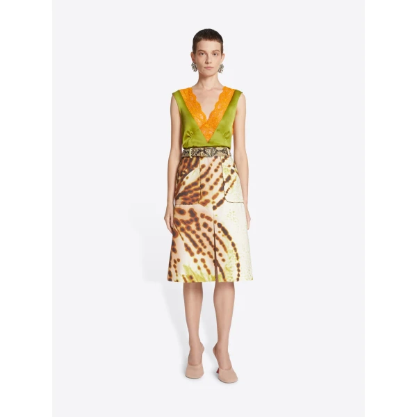 with Orchid Petals all-over print.
