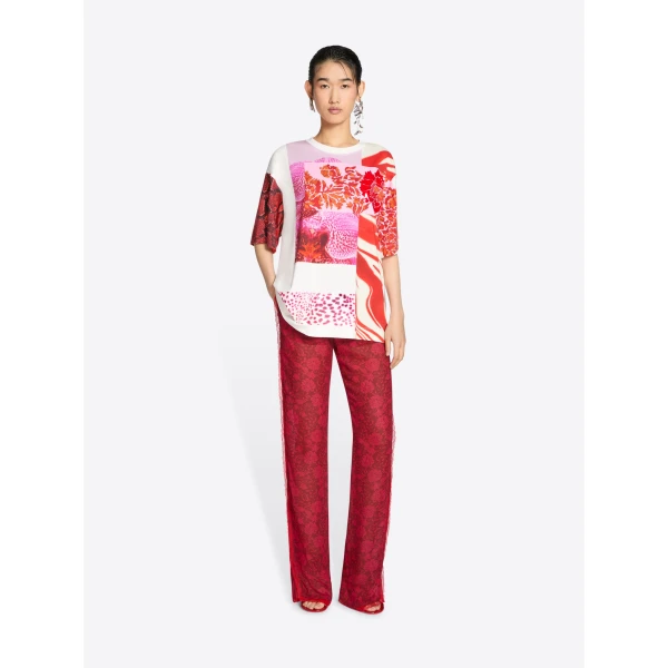 with Collage Flower print.