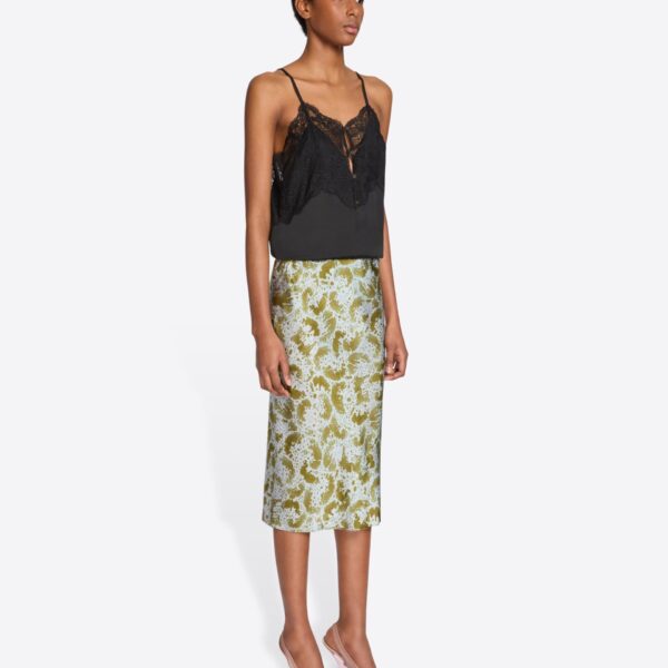 Dries Van Noten Printed silk skirt, view 3