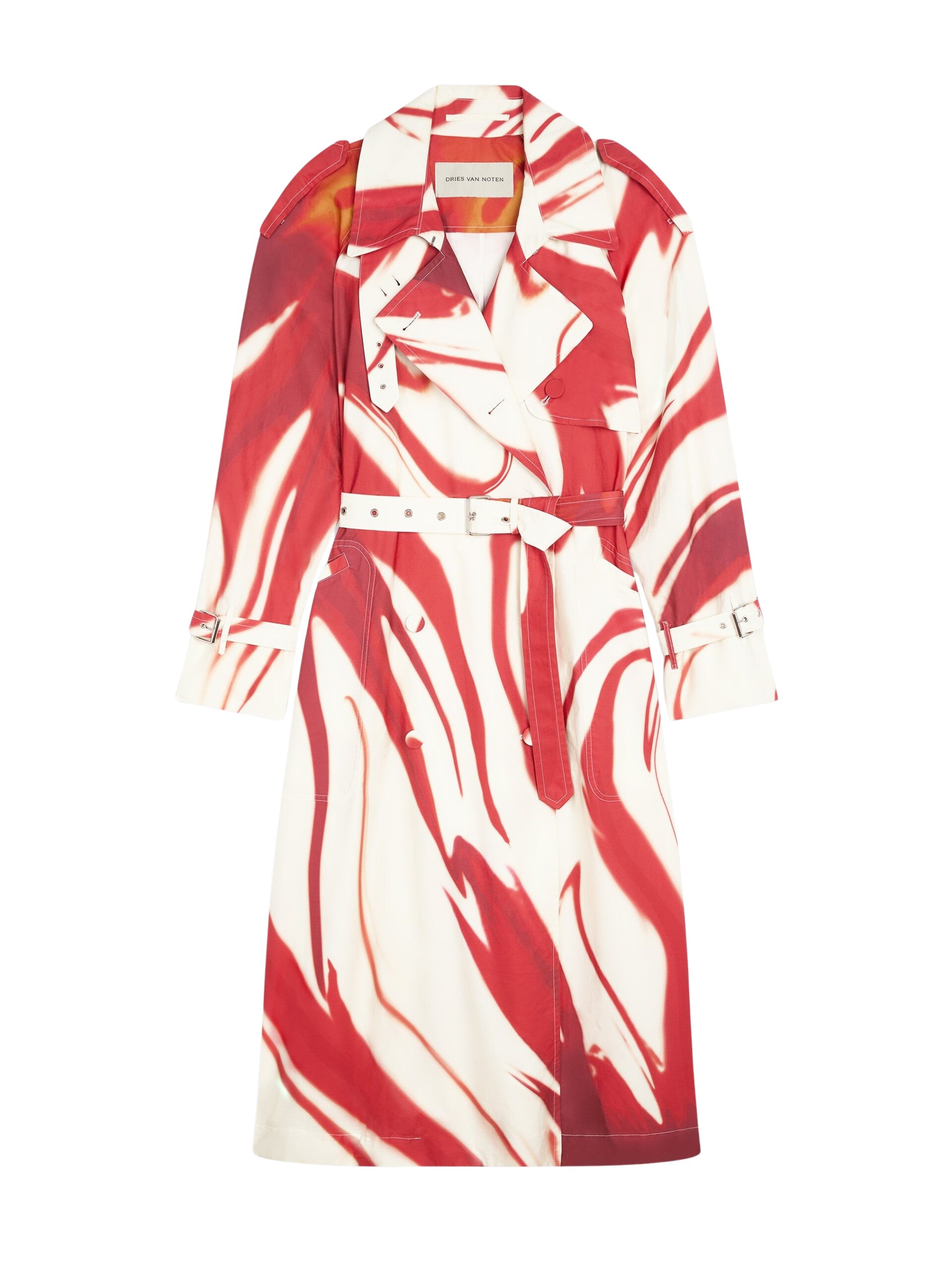 Dries Van Noten Printed trench coat