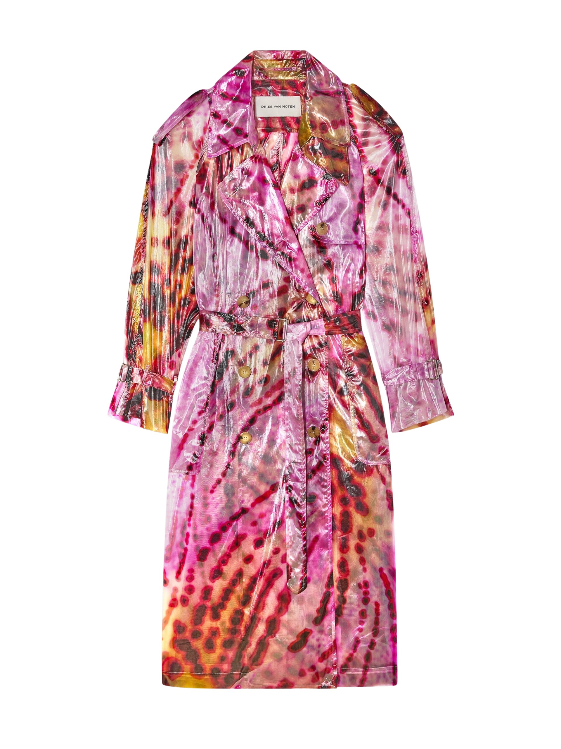 Dries Van Noten Printed trench coat