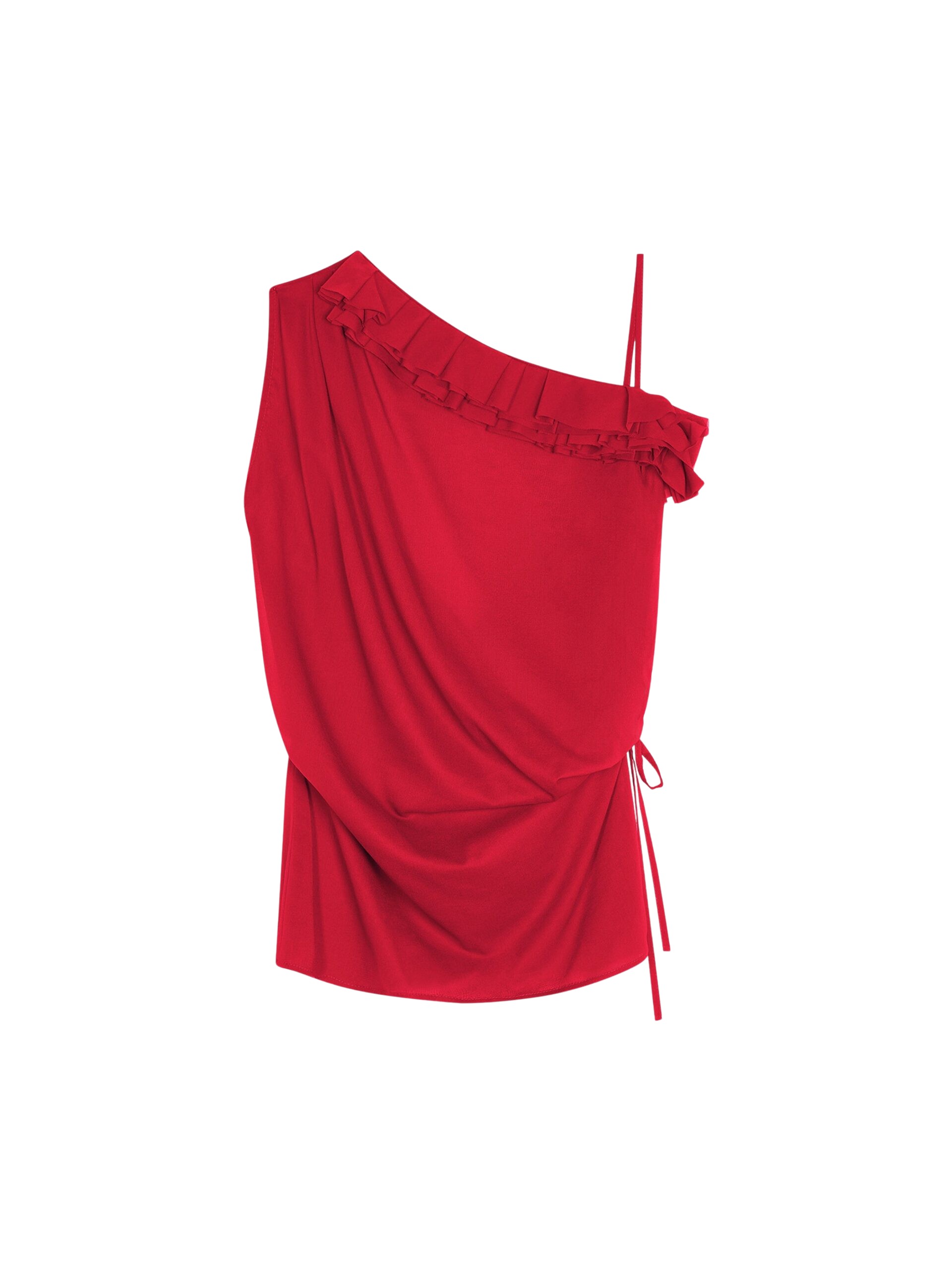 Dries Van Noten Ruffled silk top