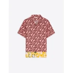 Dries Van Noten Regular fit short sleeve shirt in viscose