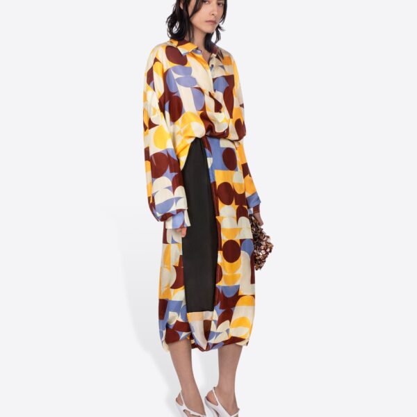 Dries Van Noten Silk cocoon shirt, view 2