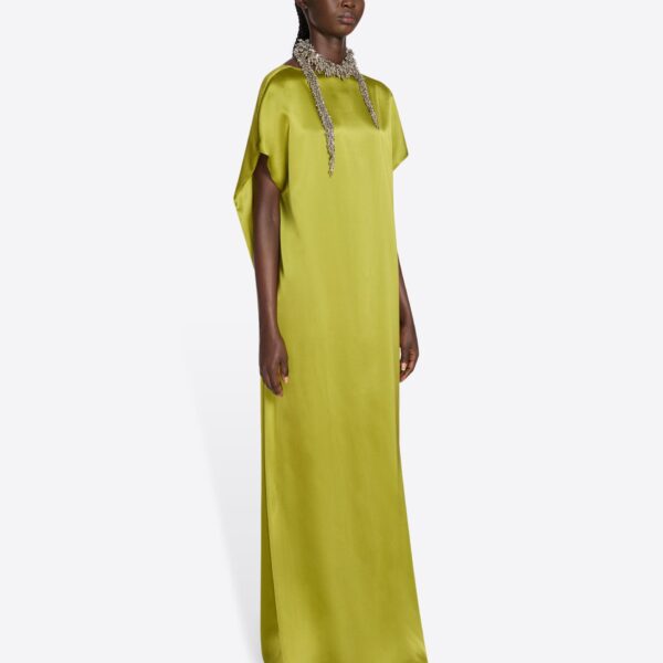 Dries Van Noten Silk floor length dress, view 3