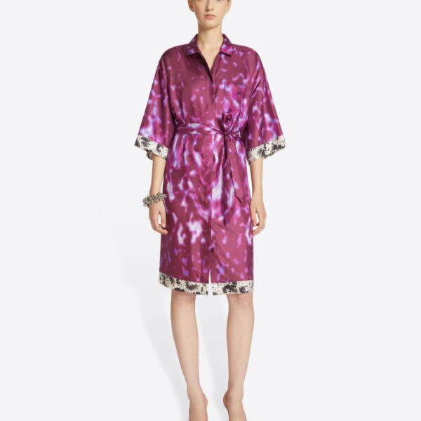 Dries Van Noten Silk shirt dress, view 2