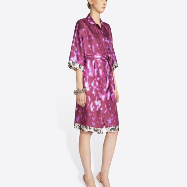 Dries Van Noten Silk shirt dress, view 3