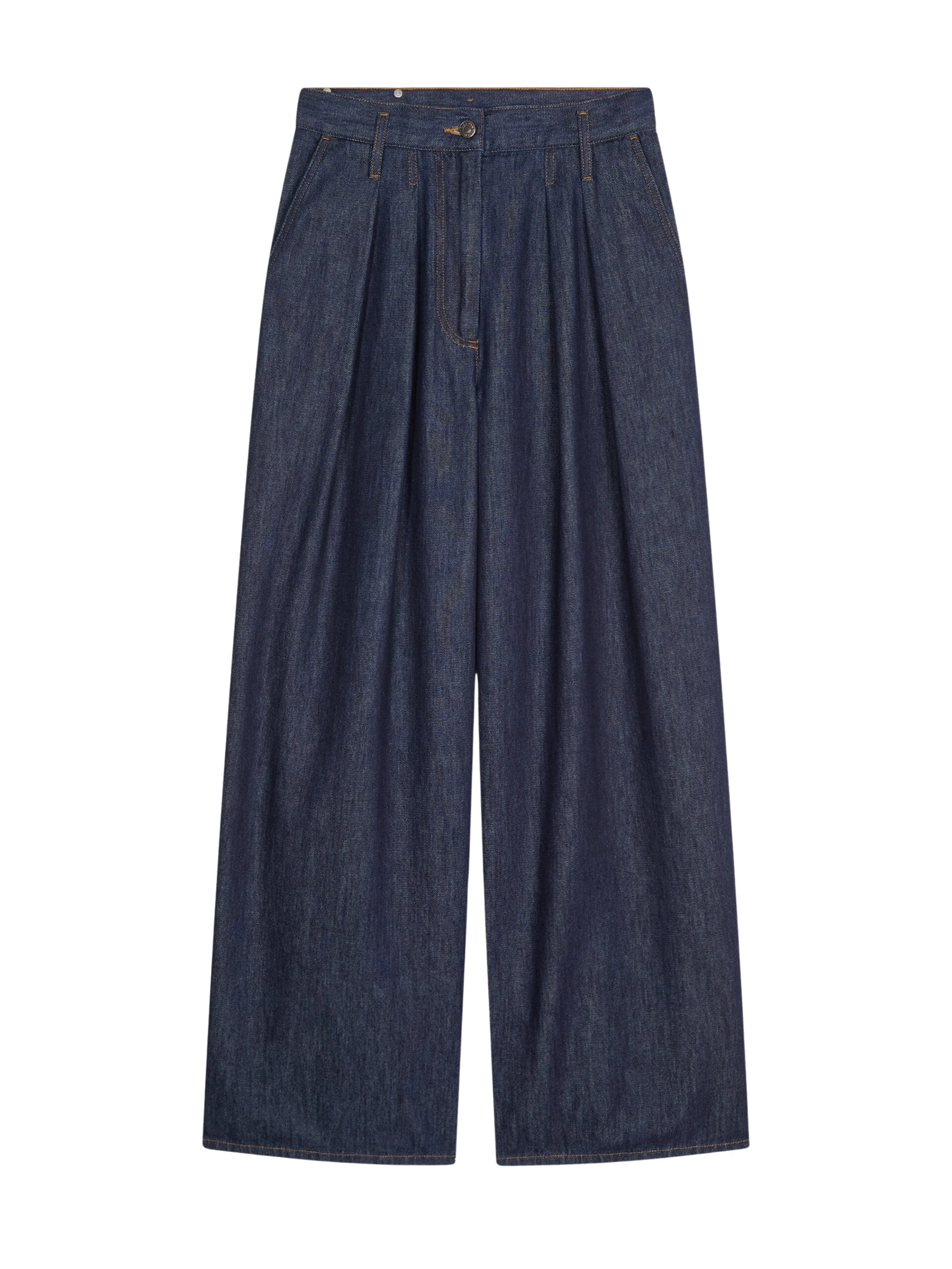 Dries-Van-Noten-Wide-pleated-jeans-scaled27365_nobg Dries Van Noten Pants luxury Clothing from Luxury Handbags Marketplace