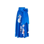Leo Lin Valerie Maxi Skirt – Structured Blue Tiered Statement Skirt | Luxury Shoes Leo Lin Valerie blue maxi skirt with tiered silhouette and sculptural tailoring — shop designer pieces now at Luxury Shoes