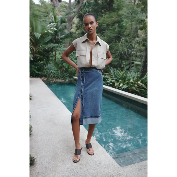 Shona Joy Blue luxury Clothing from  Luxury Handbags Marketplace