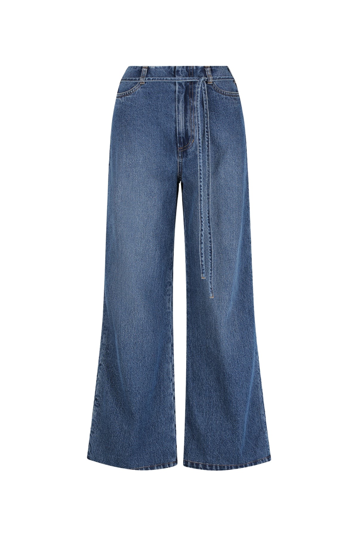 Shona Joy Boyd Cropped Flared Jean – Vintage Blue