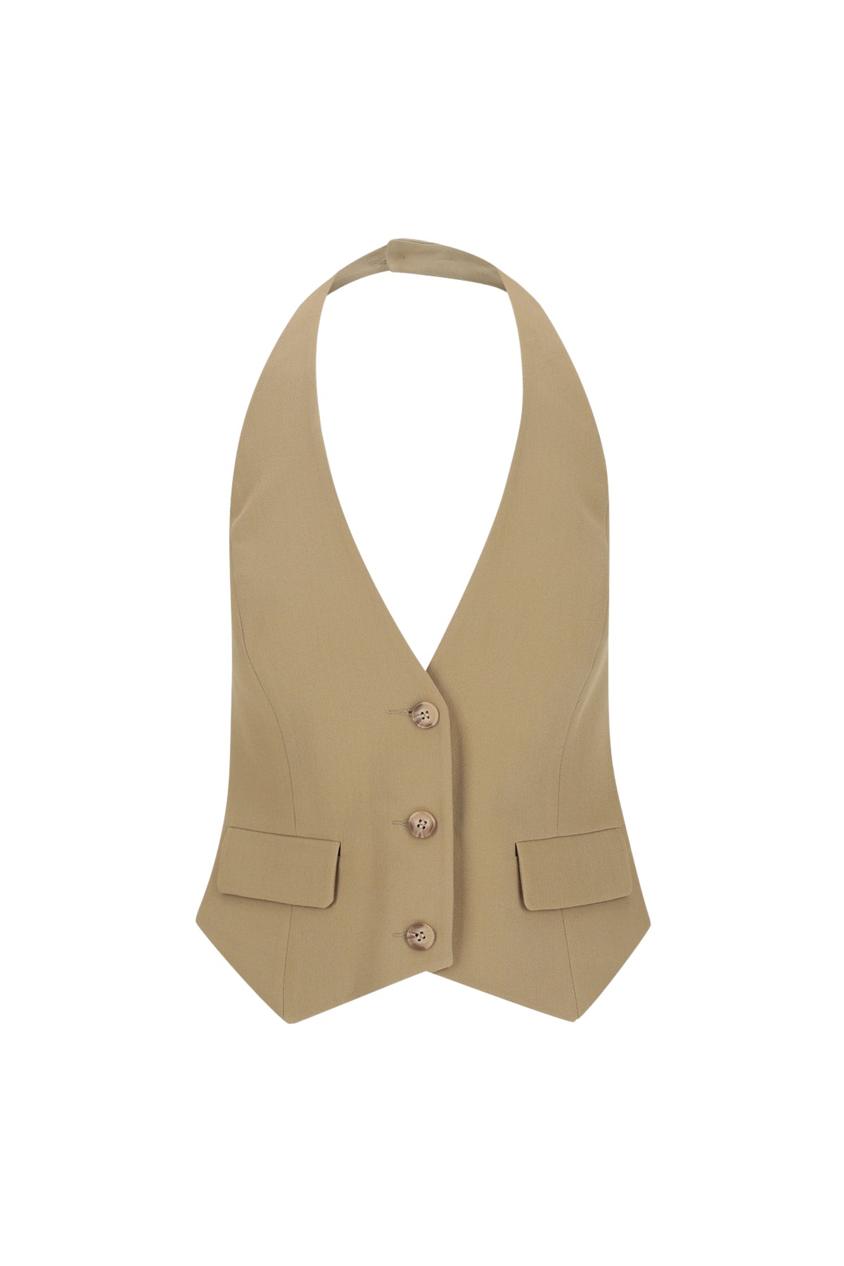 Shona Joy Irena Halter Neck Vest – Oak