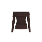 Shona-Joy-Elegant-Day-Clothing-2025-coveti-1577681_nobg Shona Joy Brown luxury Clothing from Luxury Handbags Marketplace