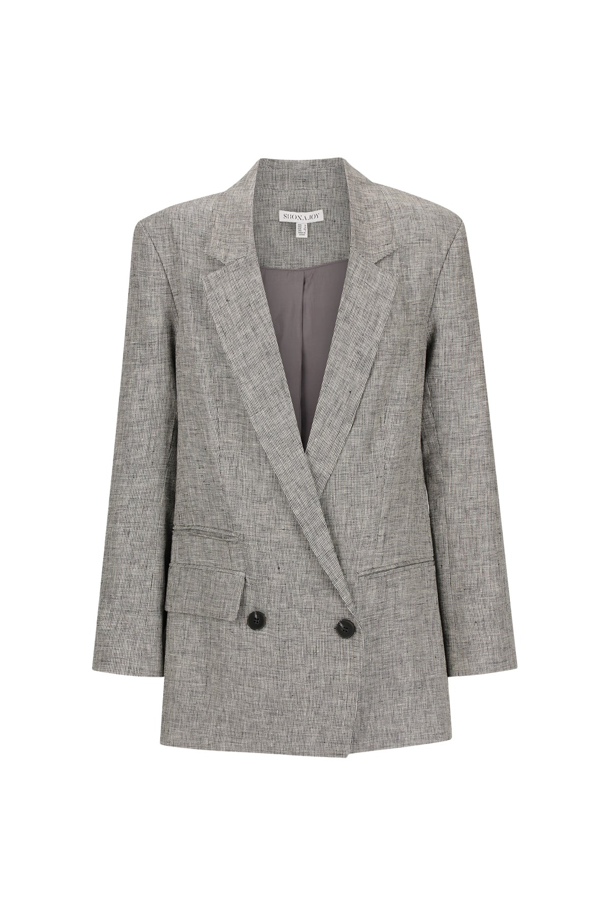 Shona Joy Elliot Double Breasted Blazer – Concrete