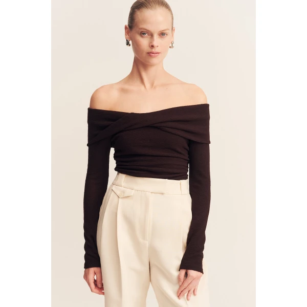 Shona Joy Brown luxury Clothing from  Luxury Handbags Marketplace