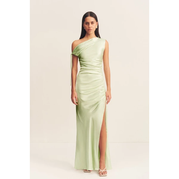 Shona Joy Satin Dress Maxi Dress  Garden Party with relaxed fit and minimalist silhouette for Minimalist Fashion or Elegant Day Clothing
