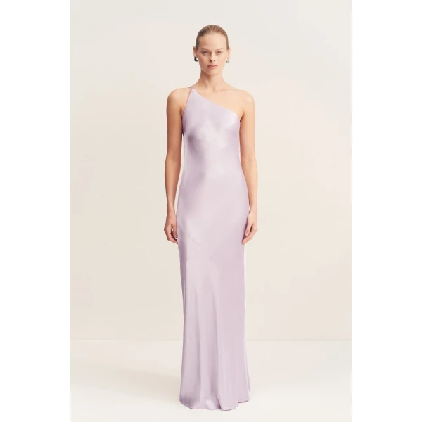 Shona Joy Satin Dress Maxi Dress  Garden Party with relaxed fit and minimalist silhouette for Minimalist Fashion or Elegant Day Clothing