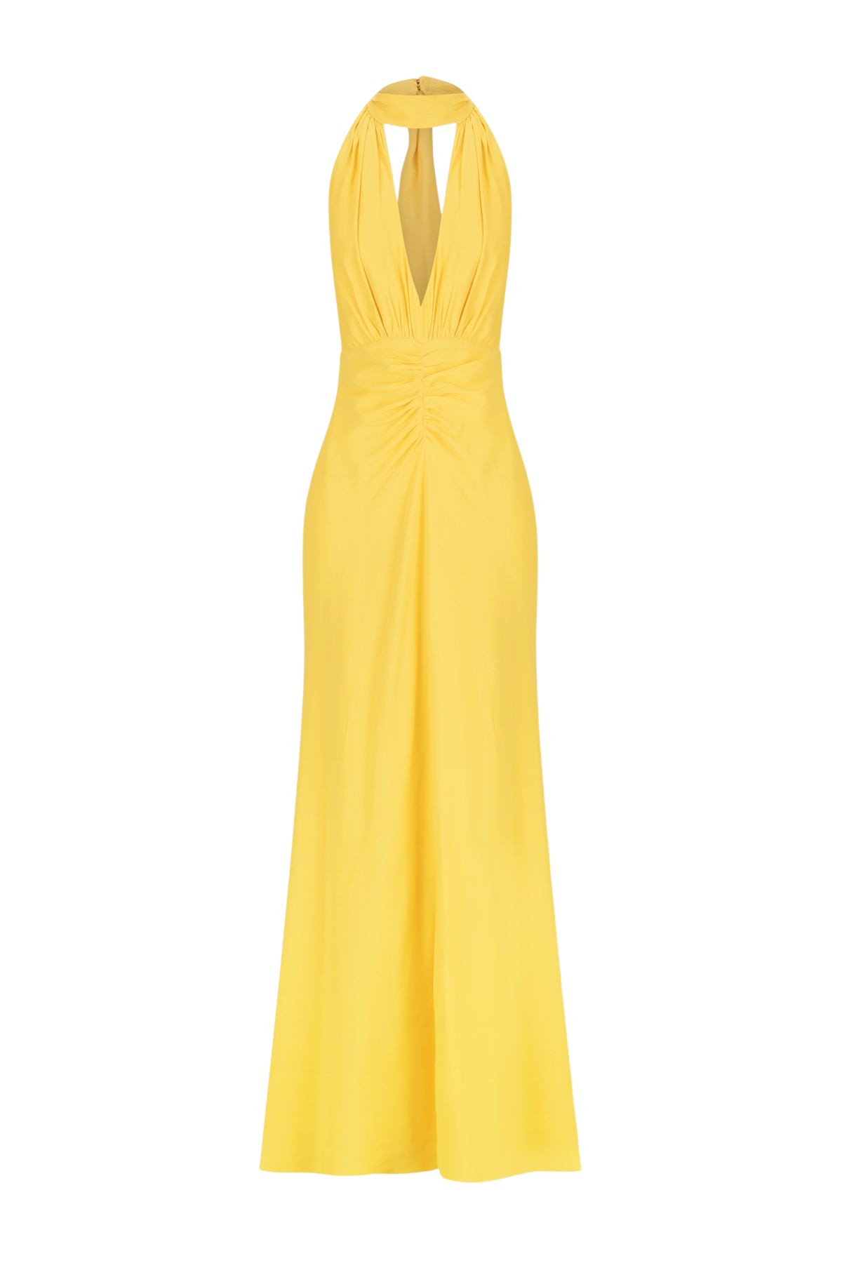 Shona Joy Pierce Halter Neck Maxi Dress – Sunflower
