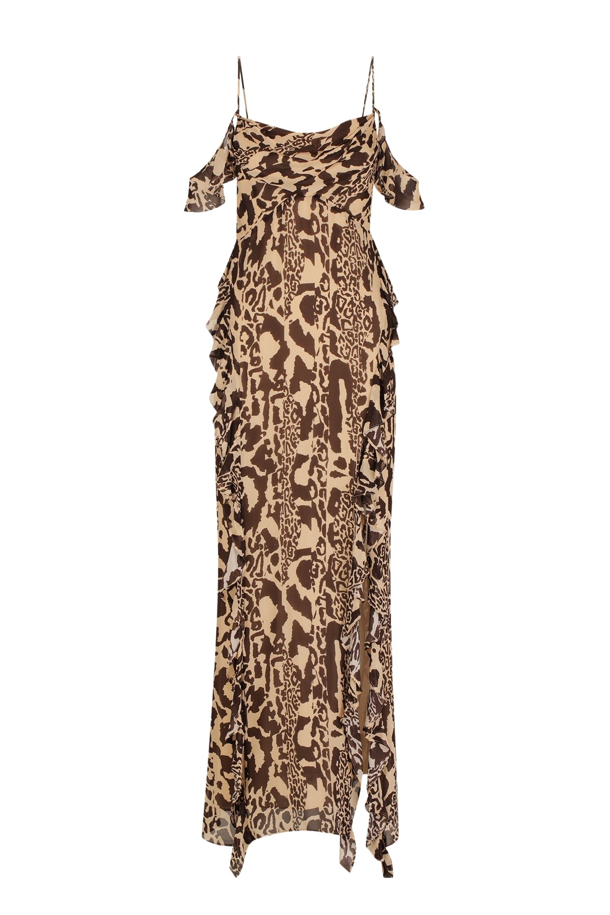 Shona Joy Goldie Ruffle Cowl Maxi Dress