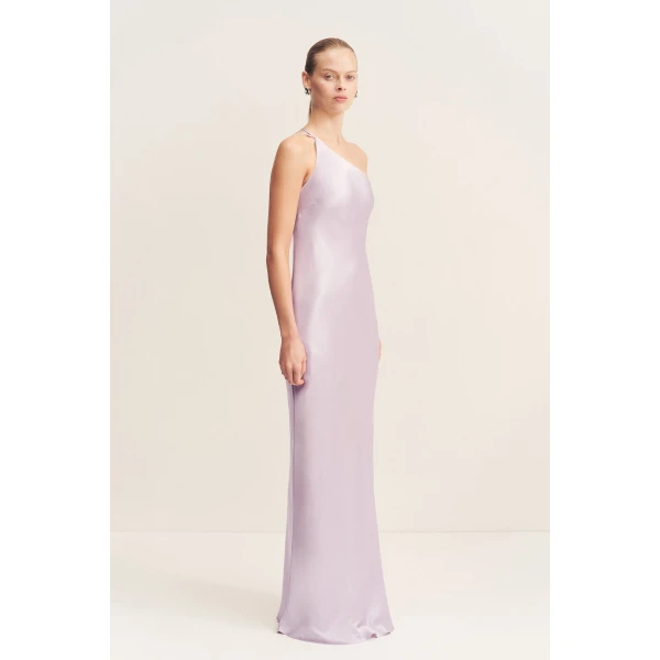 Shona Joy Satin Dress Maxi Dress  Garden Party with relaxed fit and minimalist silhouette for Minimalist Fashion or Elegant Day Clothing