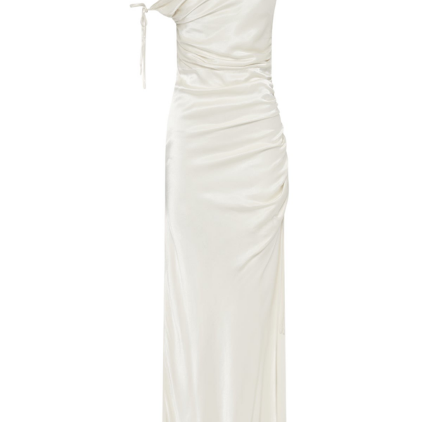 Shona Joy La Lune Gathered Maxi Dress – White
