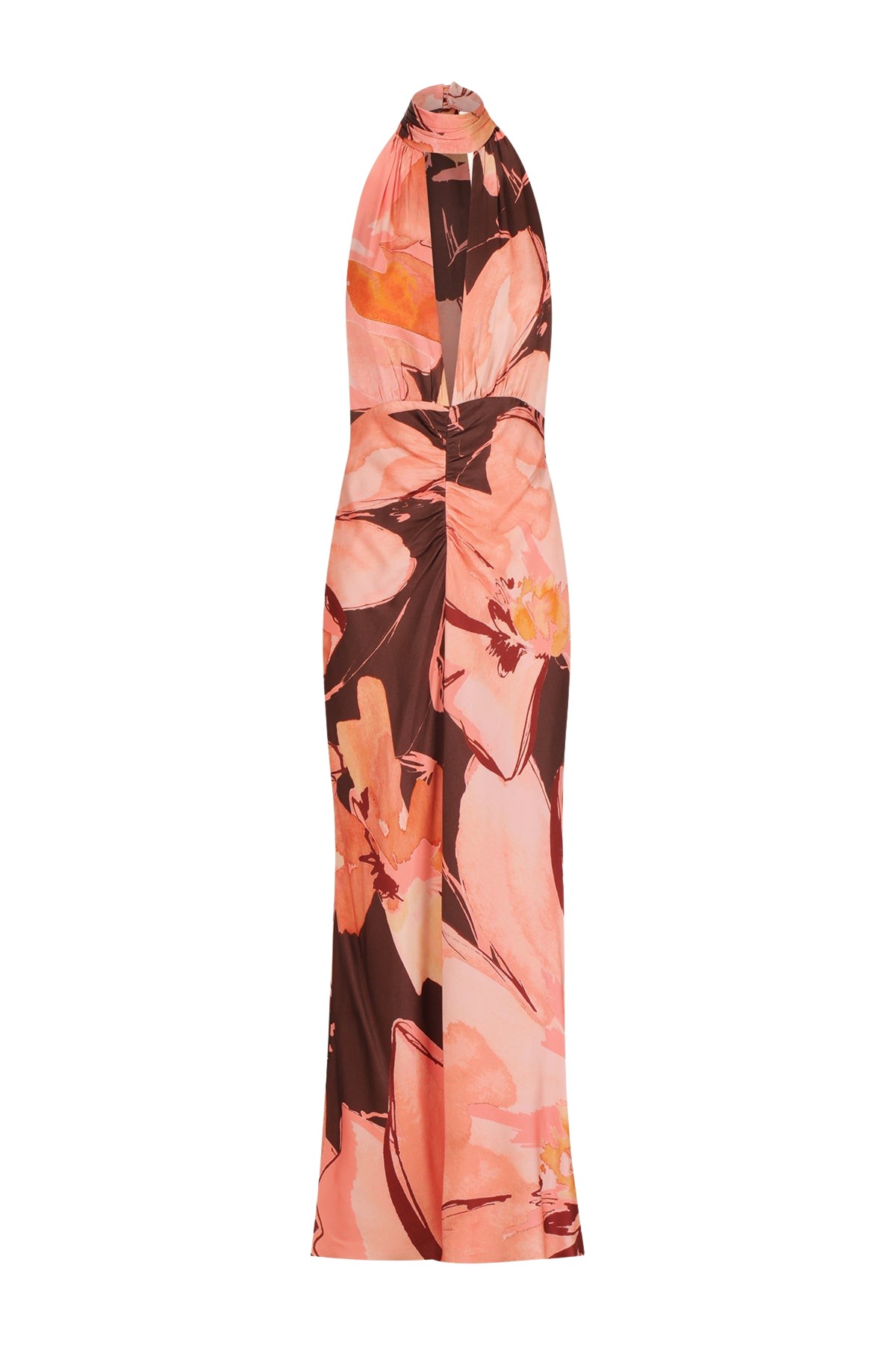 Shona Joy Emerson Halter Neck Maxi Dress