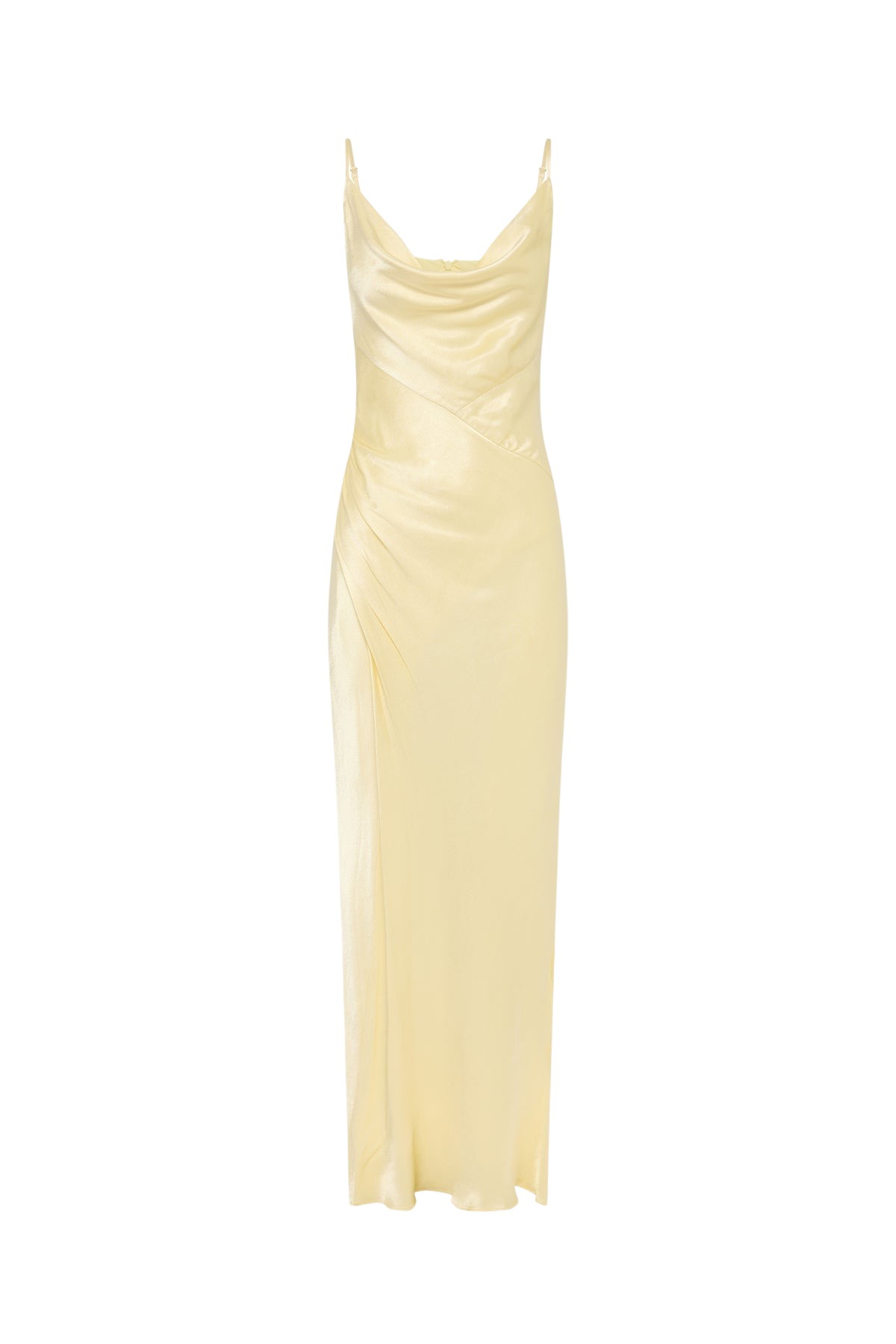 Shona Joy La Lune Cowl Neck Midi Dress – Lemon