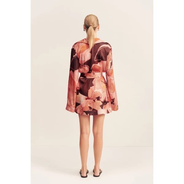 Shona Joy Silk Dress Mini Dress  Garden Party with relaxed fit and minimalist silhouette for Minimalist Fashion or Elegant Day Clothing