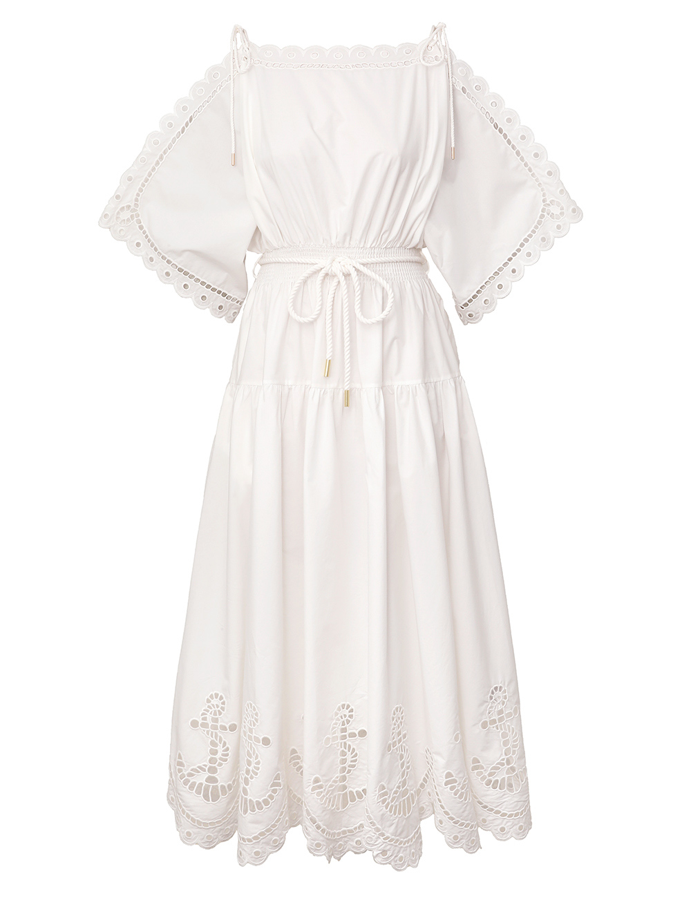Zimmermann Scarborough Embroidered Midi Dress