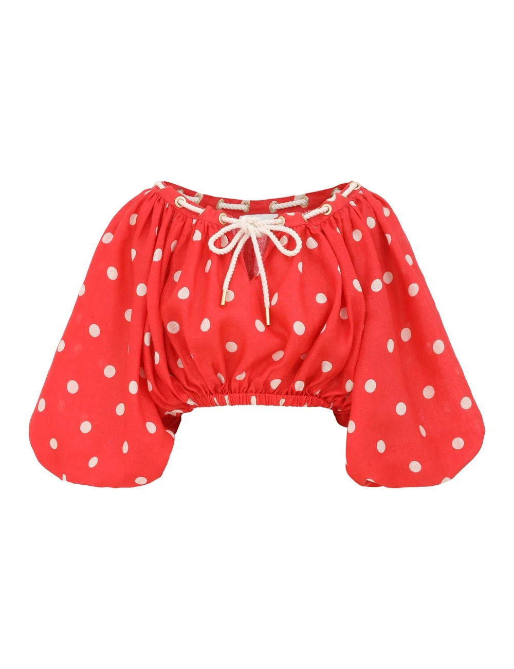 Zimmermann Scarborough Eyelet Cropped Top Linen | Resort 2025 Collection Luxury Shoes Elevate your elegance in this Zimmermann Clothing Linen Cropped Top from the 2025 resort wear edit