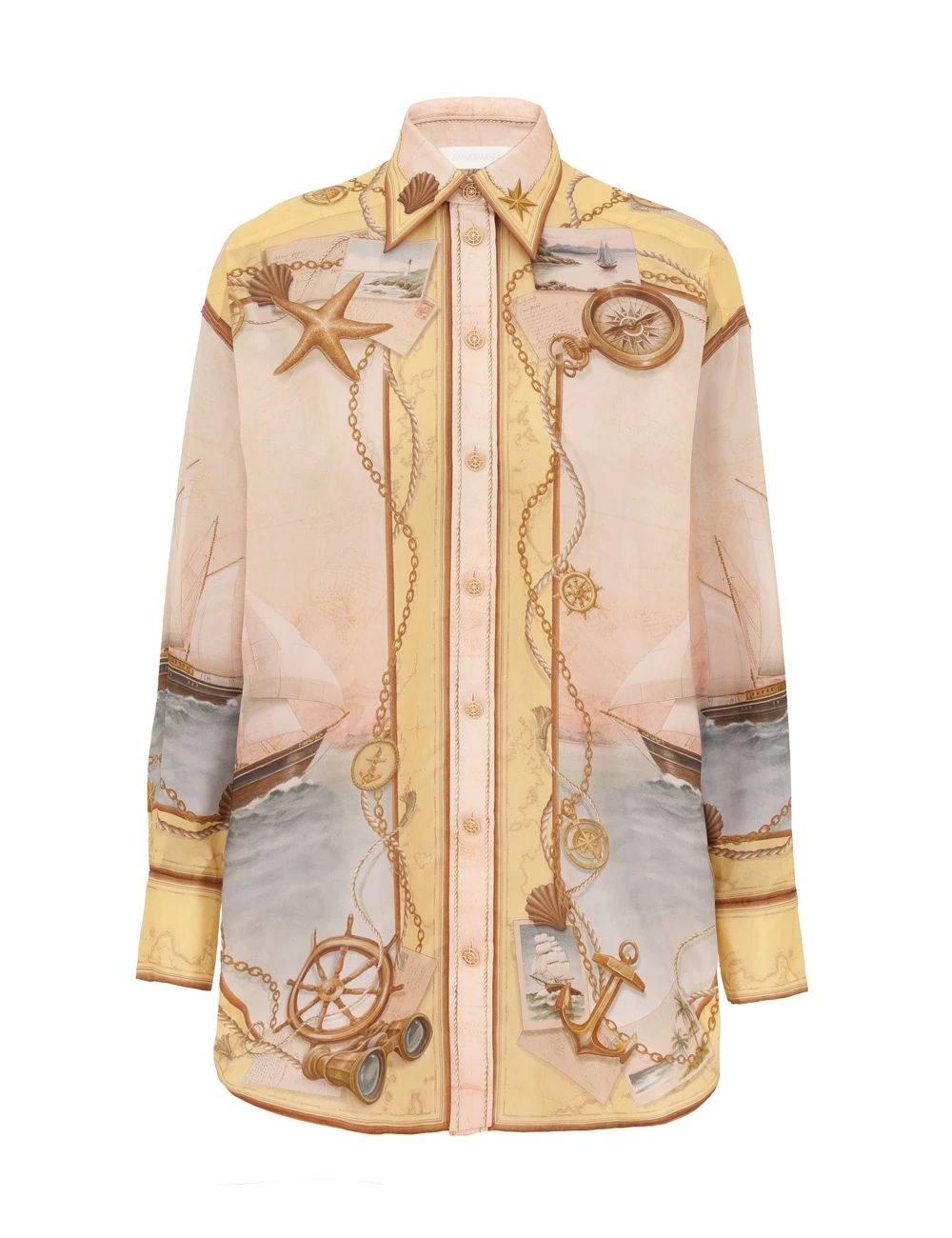 Zimmermann Scarborough Relaxed Shirt Silk | Resort 2025 Collection Luxury Shoes Elevate your elegance in this Zimmermann Clothing Silk from the 2025 resort wear edit