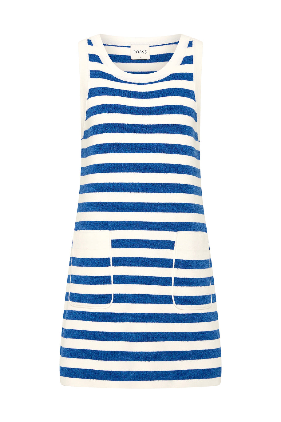 Posse The label Ari Mini Dress – Blue Stripe