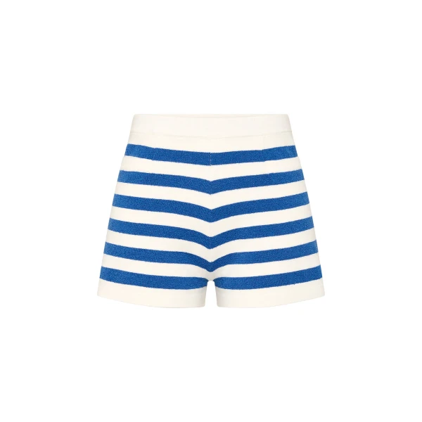 Posse Ari Short - Blue Stripe – sustainable Shorts in Blue from Australian designer at Luxury Shoes .
