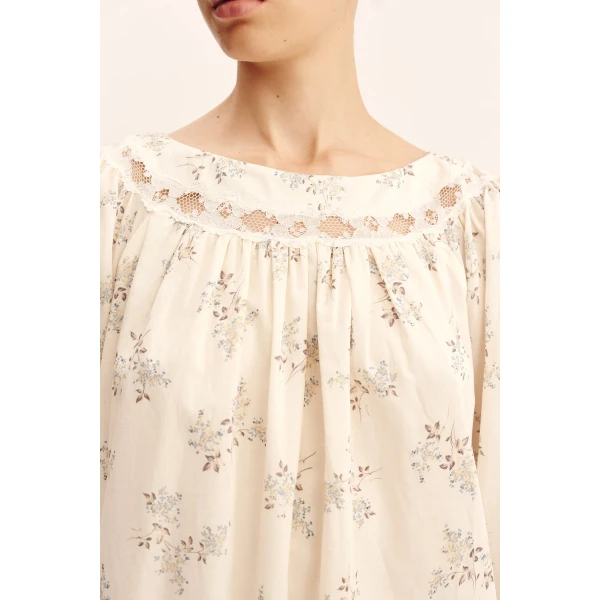 Posse Elodie Dress - Blue Blooms – sustainable Dresses in Blue from Australian designer at Luxury Shoes .