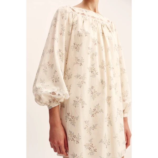 Posse Elodie Dress - Blue Blooms – sustainable Dresses in Blue from Australian designer at Luxury Shoes .