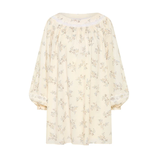 Posse Elodie Dress - Blue Blooms – sustainable Dresses in Blue from Australian designer at Luxury Shoes .