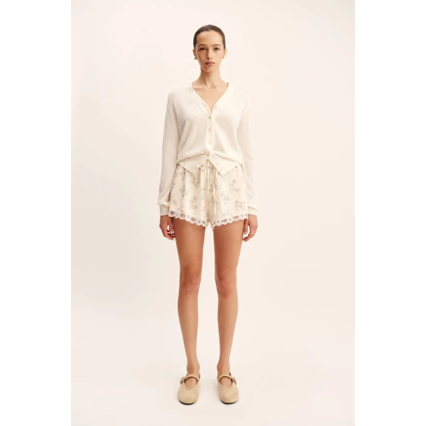 Posse Elodie Short - Blue Blooms – sustainable Shorts in Blue from Australian designer at Luxury Shoes .