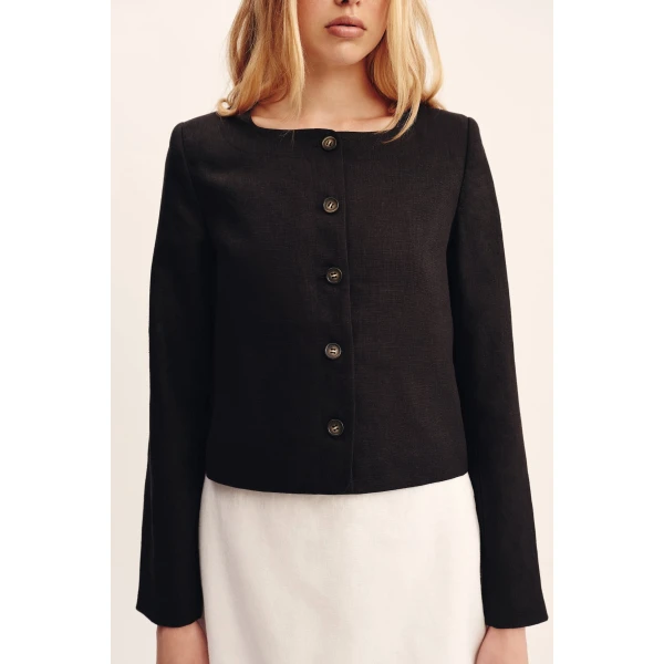 Posse Emma Jacket - Black – sustainable Jackets in Black from Australian designer at Luxury Shoes .