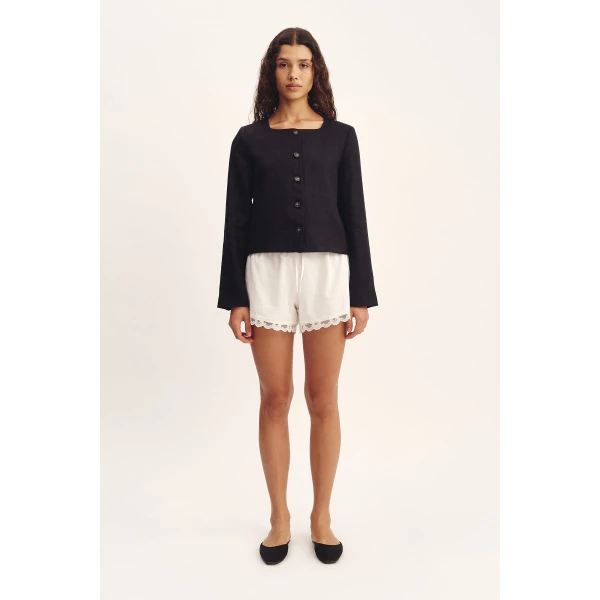 Posse Emma Jacket - Black – sustainable Jackets in Black from Australian designer at Luxury Shoes .