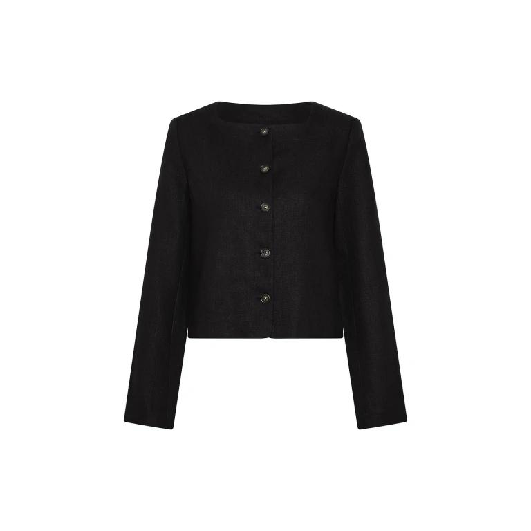 Posse Emma Jacket - Black – sustainable Jackets in Black from Australian designer at Luxury Shoes .