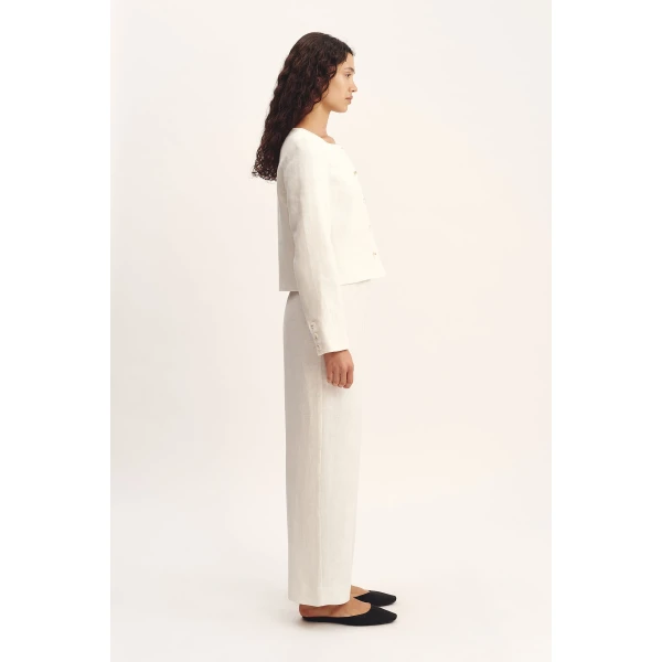 Posse Emma Jacket - Cream – sustainable Jackets in Ivory from Australian designer at Luxury Shoes .