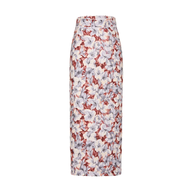 Posse Emma Pencil Skirt - Lily Garden – sustainable Skirts in Multicolour from Australian designer at Luxury Shoes .
