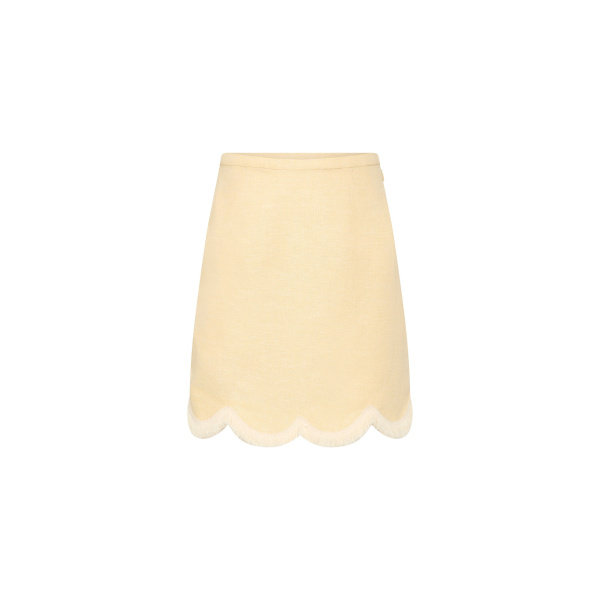 Posse Essie Mini Skirt - Dusty Citron – sustainable Skirts in Yellow from Australian designer at Luxury Shoes .