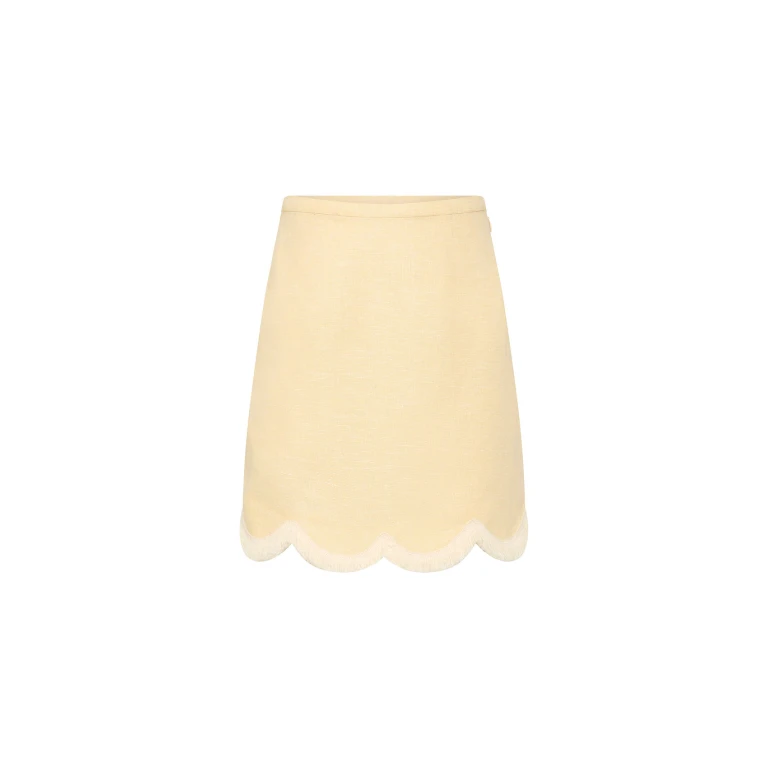 Posse Essie Mini Skirt - Dusty Citron – sustainable Skirts in Yellow from Australian designer at Luxury Shoes .