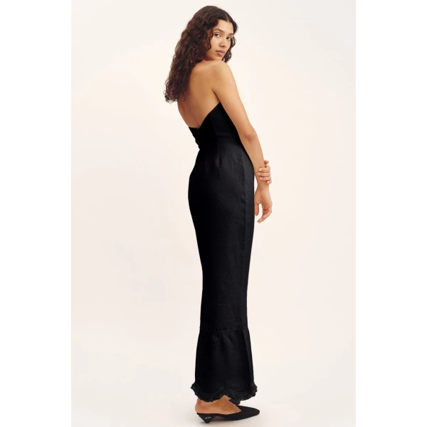Posse Essie Strapless Dress - Black – sustainable Dresses in Black from Australian designer at Luxury Shoes .