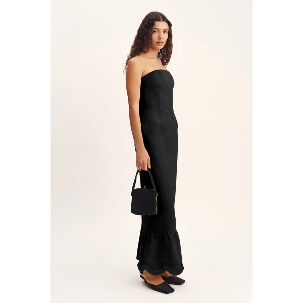 Posse Essie Strapless Dress - Black – sustainable Dresses in Black from Australian designer at Luxury Shoes .