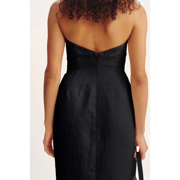 Posse Essie Strapless Dress - Black – sustainable Dresses in Black from Australian designer at Luxury Shoes .