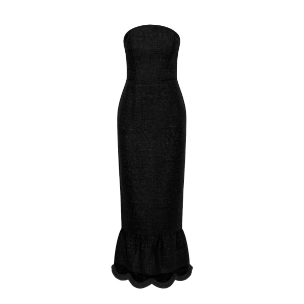 Posse Essie Strapless Dress - Black – sustainable Dresses in Black from Australian designer at Luxury Shoes .