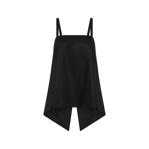 Posse Ginny Top - Black – sustainable Tops in Black from Australian designer at Luxury Shoes .